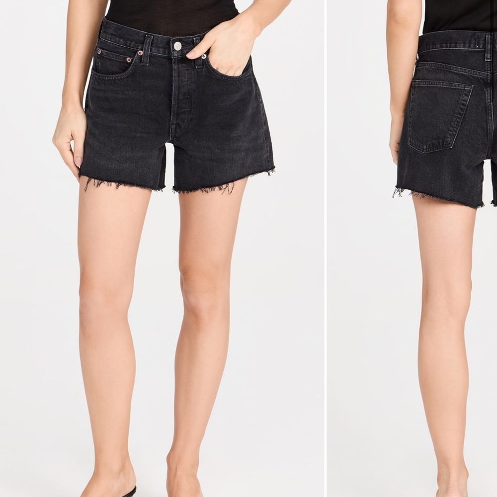 Agolde Black Jean Shorts for Women